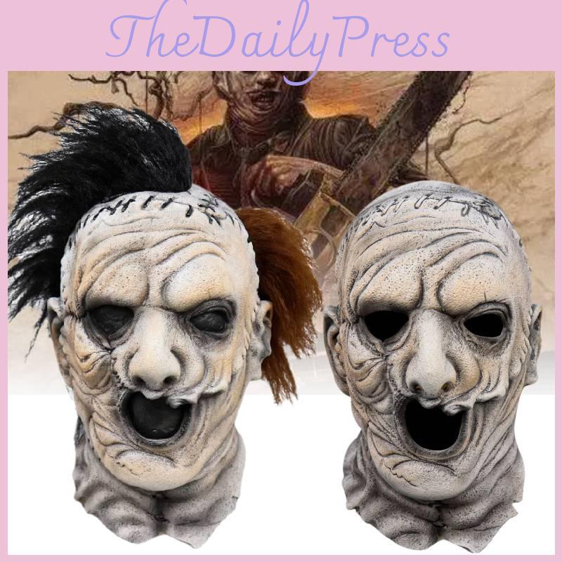 Scary Texas Chainsaw Massacre Mask For Halloween Party Latex Costume Accessory
