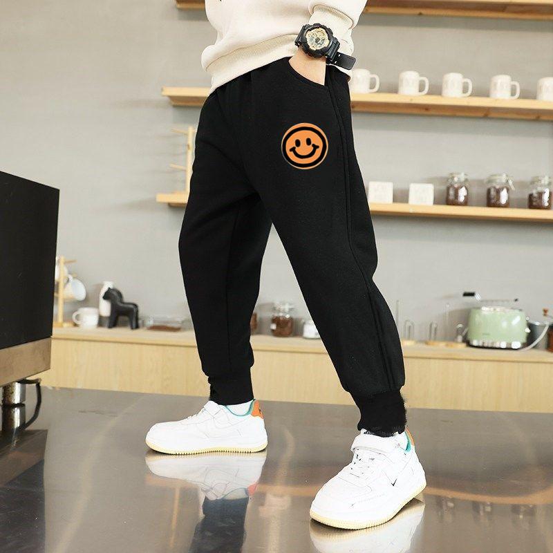 Children Pants Sport Teenage Autumn Outdoors Casual Boy Fashion Sweatpant Unisex Jogger Trousers Loose Pants Fleece Pants