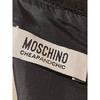 Б/у Черное твидовое платье MOSCHINO без рукавов с ожерельем