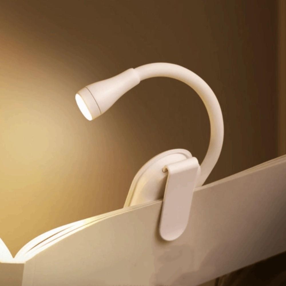 3 Color Mini LED Book Light ABS Shell Night Light 360° Flip Clip Light Book Reading