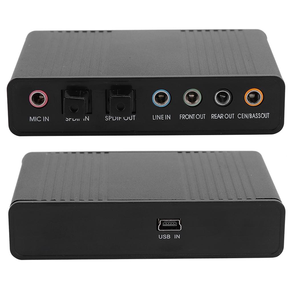 DM HD10 USB 5.1 Computer External Sound Card Audio Adapter for Karaoke Recording