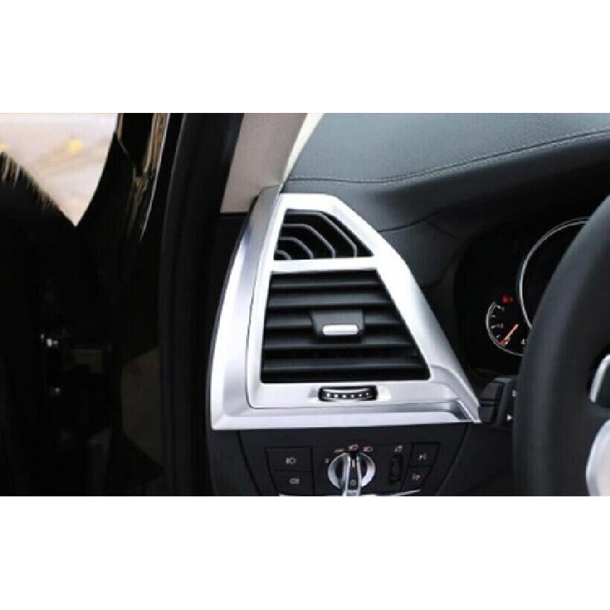 For BMW X3 G01 X4 G02 2018- ABS Silver L&R AC Air Outlet Vent Cover Trim 2X
