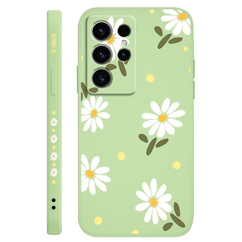 Elegant Daisy Phone Case For Samsung Galaxy S25 S24 S23 S22 S21 S20 S10 S10E Ultra Plus FE Note 20 Ultra Plus Cover