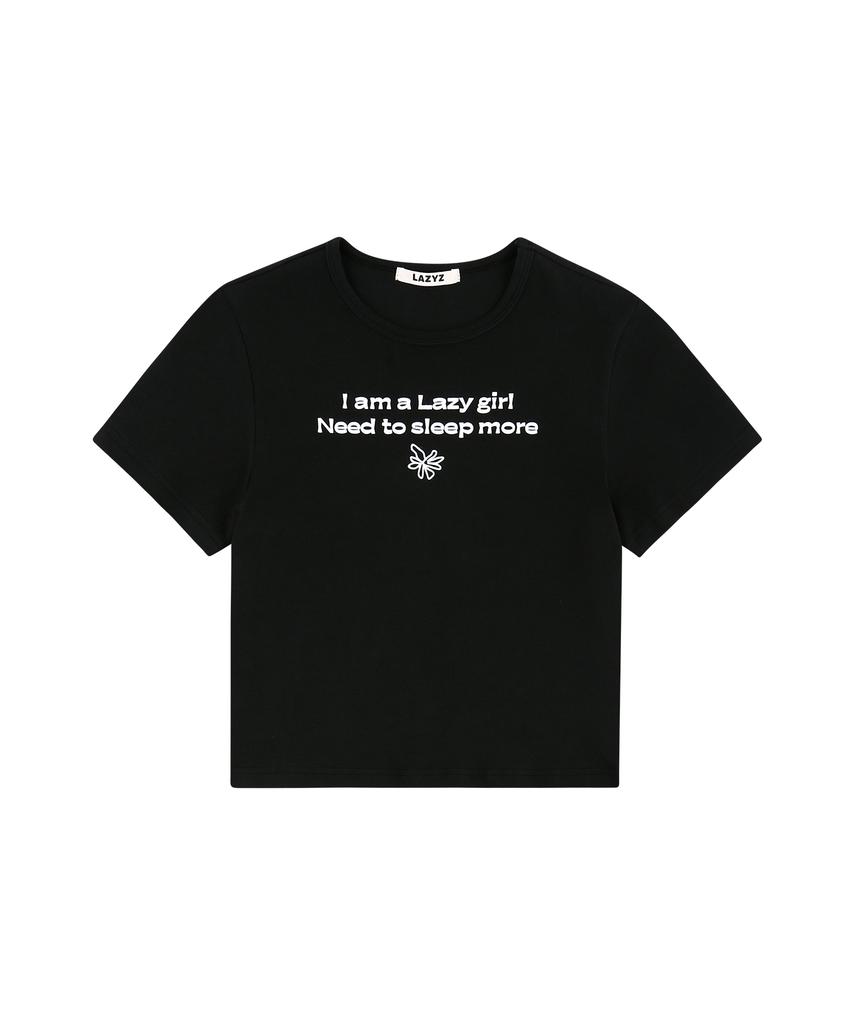 Укороченная футболка Leijiji с цветочным принтом и надписью (2Colors)