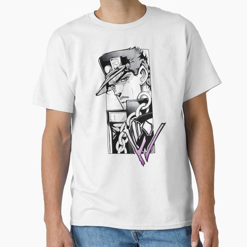 Yare yare daze Невероятные приключения ДжоДжо Аниме Подарок футболка Манга JJBA Мультяшный принт Графическая одежда Одежда Y2K Все размеры Топы