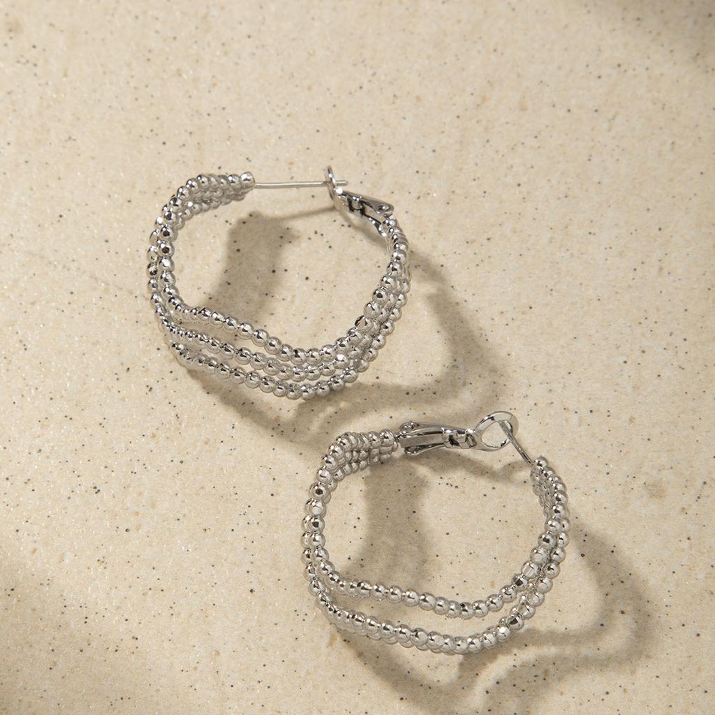 Покрытые медью серьги-шарики из металла с геометрическим плетением, с дизайном из 18-каратного золота, темпераментные, универсальные, антикварные женские серьги