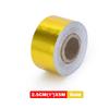 A Gold 2'' Thermal Exhaust Tape Air Intake Heat Insulation Shield Wrap Reflective Heat Barrier Self Adhesive Engine 2 Inch 5/10M