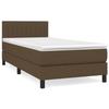 Maison Exclusive - Sommier à lattes de lit avec matelas Marron foncé 100x200 cm