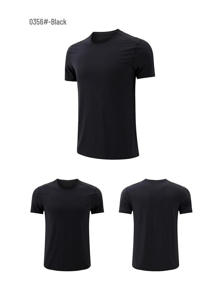 Мужская летняя облегающая быстросохнущая спортивная футболка Ice Silk