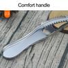 Anti-Rust Handheld Useful Double Row Sawtooth Stainless Steel Fish Scale Remover Fish Peeler