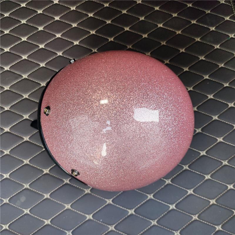 Мотоциклетный шлем 3/4 с открытым лицом, винтажный шлем Casco, реактивный скутер, велосипедный шлем, ретро, ​​одобренный в горошек, шлем, золотой блеск