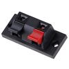 10 Pcs Spring Clip Speaker Terminal Board 2 Ports Binding Post Connector Socket