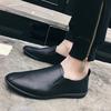 Кожаная обувь Мужская обувь в корейском стиле Мягкая подошва Повседневная обувь Мужская обувь-бини Мужская обувь