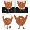 Funny Realistic Fake Beard Artificia Viking Braided Beard  Cosplay Props Decoration