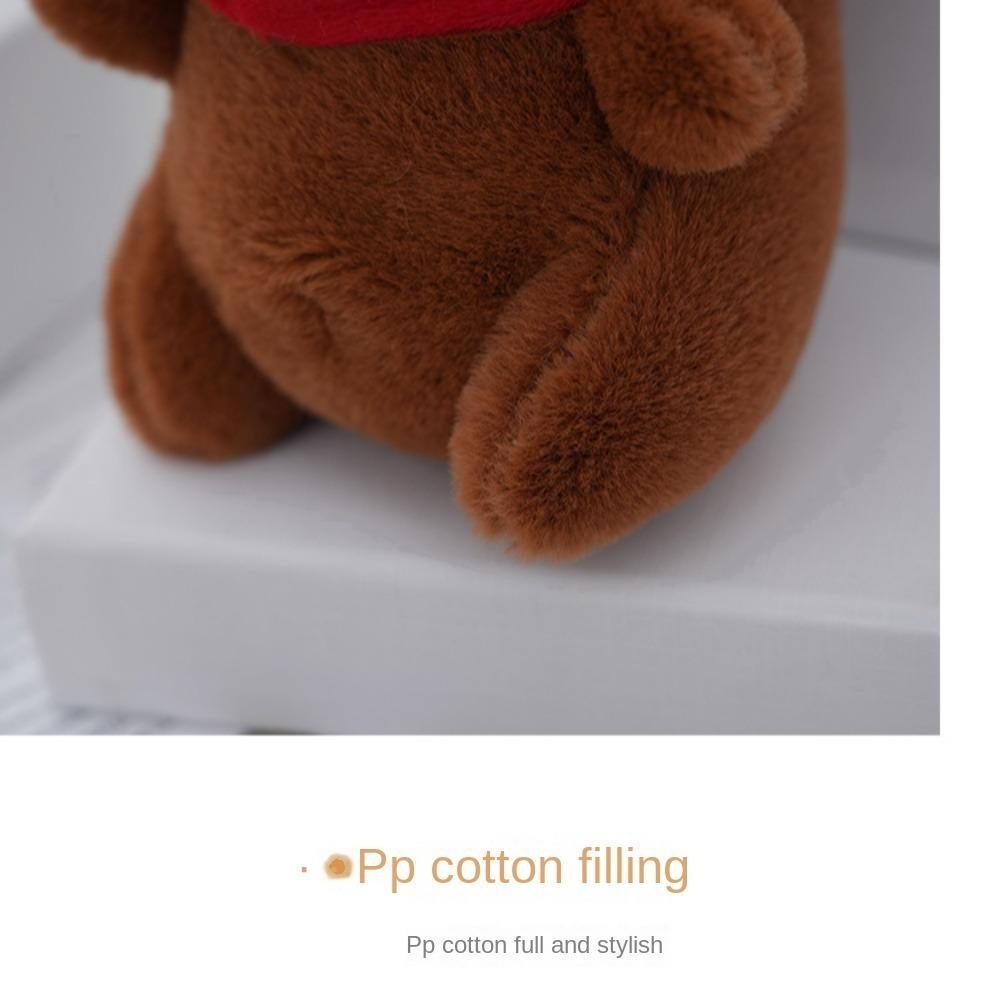 Многоцветный плюшевый брелок капибара, милая игрушка, головной убор, кукла капибара, подарок на день рождения