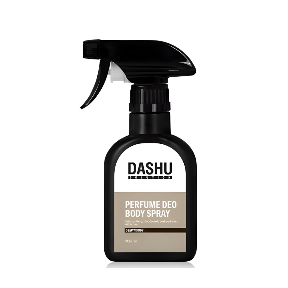DASHU Solution Perfume Deo Body Spray 200ml Fresh Blue Deep Woody Long Lasting Deodorant Mist
