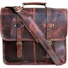 Новая 16-дюймовая сумка-мессенджер из кожи буйвола, чехол для ноутбука, офисный портфель, подарок для мужчин, компьютерная состаренная сумка через плечо