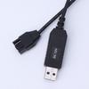Кабель-адаптер питания USB на 4-контактный разъем для ПК-вентилятора с оплеткой, повышающий напряжение 12 В/5 В, USB A папа/маленький 4-контактный, 30/50/100 см