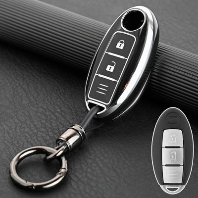 Чехол для дистанционного ключа из ТПУ для автомобиля, брелок для Nissan Qashqai Pulsar March 370Z Micra Juke Note Tiida Wingroad NV200 Leaf Cube
