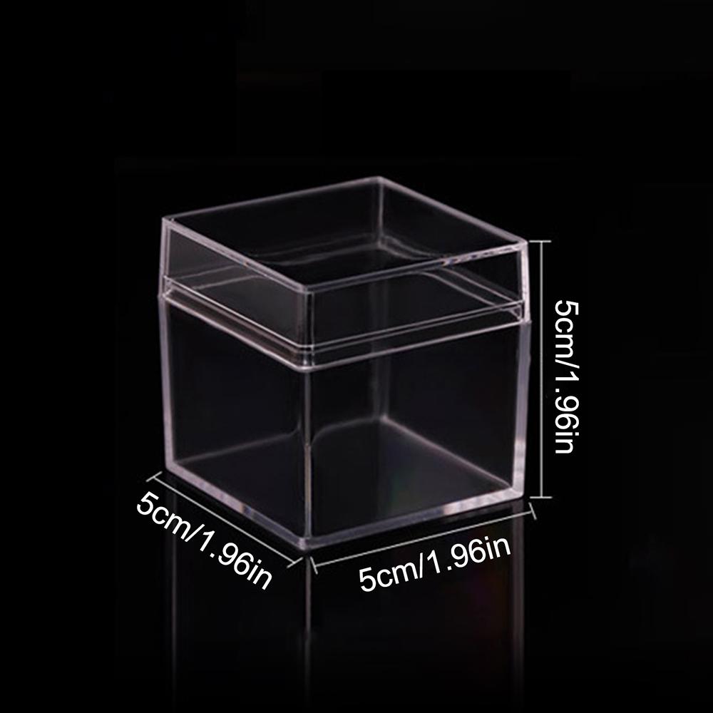 1 Acrylic Square Storage Box, Transparent Box With Lid, Candy Storage Container, Suitable For Parties, Festivals, Gift Packaging