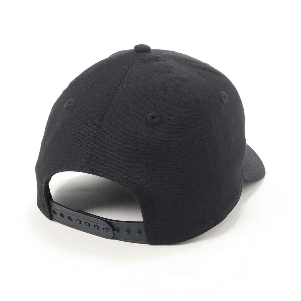 [New Era] 9FIFTY Stretch Snap Square New Era Logo Cap, Black