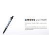 Tombow Multifunction Pen '2&S + Eraser' MONO Monograph Multi, Gold, CPA-161B