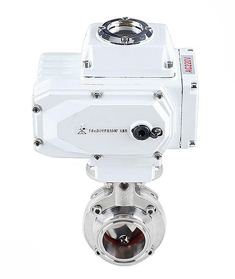 19-108mm Pipe 1.5" 2" -4" Tri Clamp 304 316L Stainless Steel Sanitary Butterfly Valve With Electric actuator For Home Brew