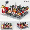 Medieval English Crusader Soldier Minifigure Building Block Toys