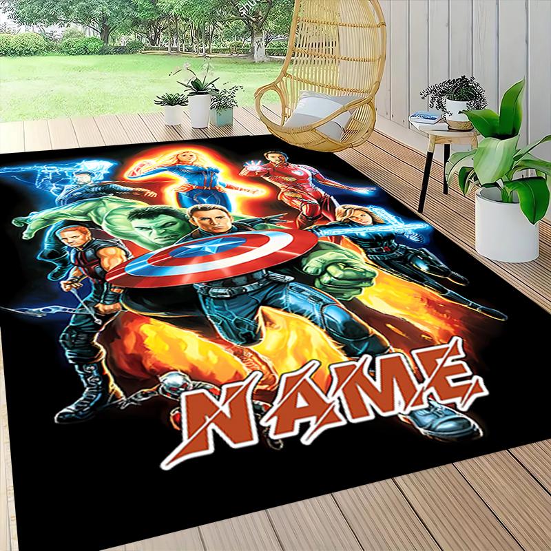 Custom Name Avengers Infinity War Characters Carpet Rug Customizable Soft Washable Anti-Slip Home Living Room Sofa Mats Personalized Rug. 0909162