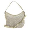 Used Shoulder Bag Soft Tabby Hobo C6659 Signature Leather/canvas Ivory Beige