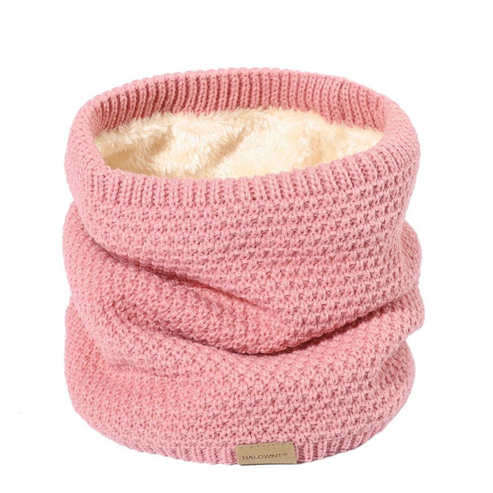 Knitted Neck Warmer Thickened Lining Ski Tube Scarf Fashion Face Cover Men & Women