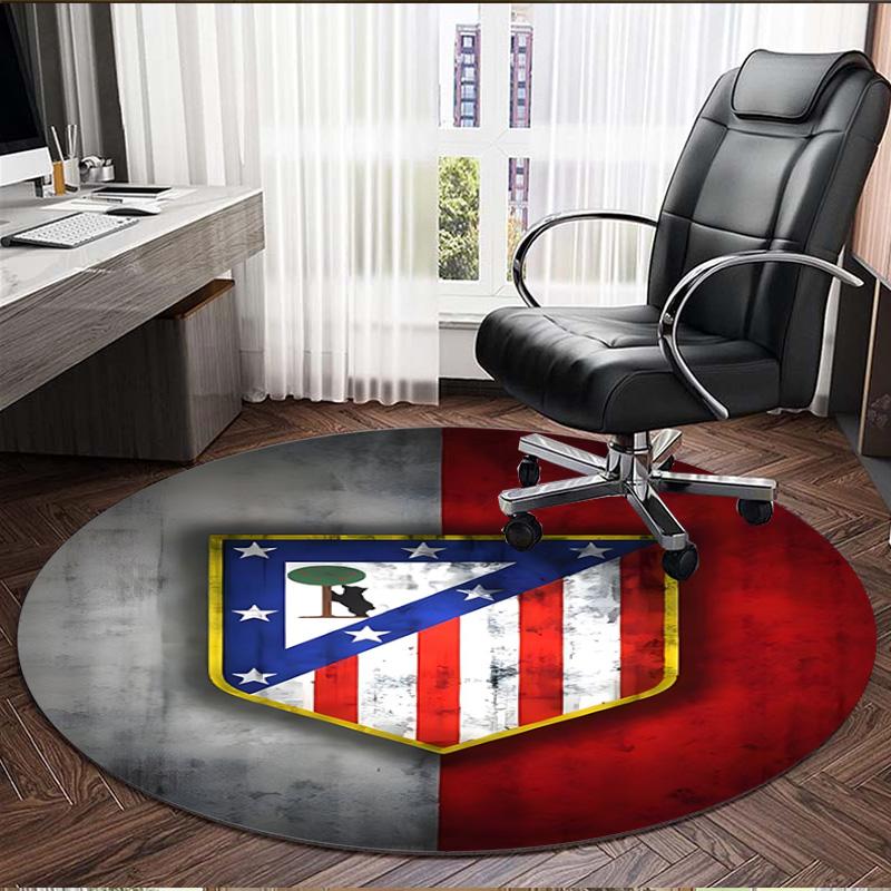 football club Print Round Rug, Washable Floor Carpet, For Entryway Dorm Laundry Room Office Study, Home Decor Birthday Christmas Gift
