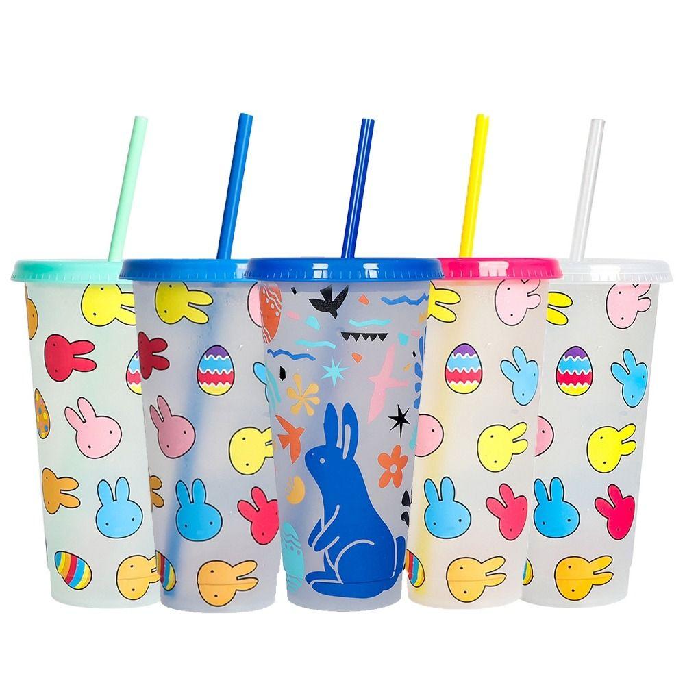 Изменение цвета чашки для холодных напитков, столовые принадлежности, чашка для холодного кофе, портативная чашка для изменения цвета, кухонная