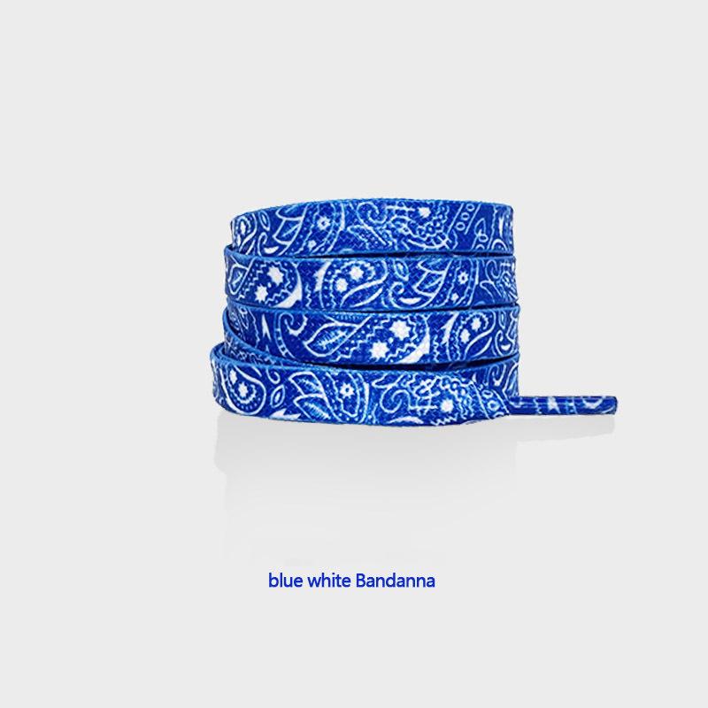 Gilding Flat Shoe Laces Cashew Flower Shoelaces for Sneakers Hand-painted Sports Casual Basketball Tennis Shoelace Shoestrings