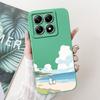 Чехол для Xiaomi 14T 14T Pro Чехол Милый Мультяшный Панда Мягкий Жидкий Силикон Ударопрочный Funda Для Xiaomi 14T Pro Mi14TPro 5G Чехол