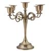 5 Arms Alloy Candle Holder European Style Candelabra Wedding Candlestick Home Decor Bronze