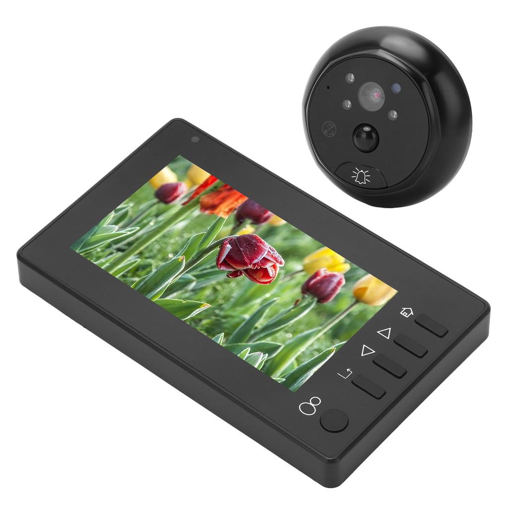 Digital Peephole Viewer Video Doorbell Camera 4.3in Indoor Monitor PIR Motion Detection Night