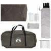 Family Tent Brown & Grey 600 x 400 x 268 cm Polyester and Steel