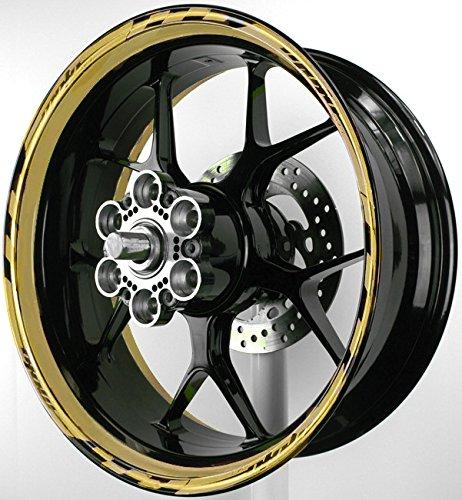 MOTOINKZ GP2 17-дюймовые наклейки на диски, универсальная посадка (Золото)