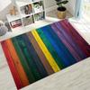 Rainbow Retro Wooden Board Black Brown Wood Grain Rug for Bedroom Living Room Sofa Home Doormat Decor,Large Non-slip Floor Mat