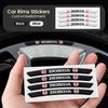 Автоаксессуары Decora Наклейка Ступица колеса Алюминиевый сплав Наклейки Для Civic Fit Jazz Accord Pilot CRV Odyssey Passport City