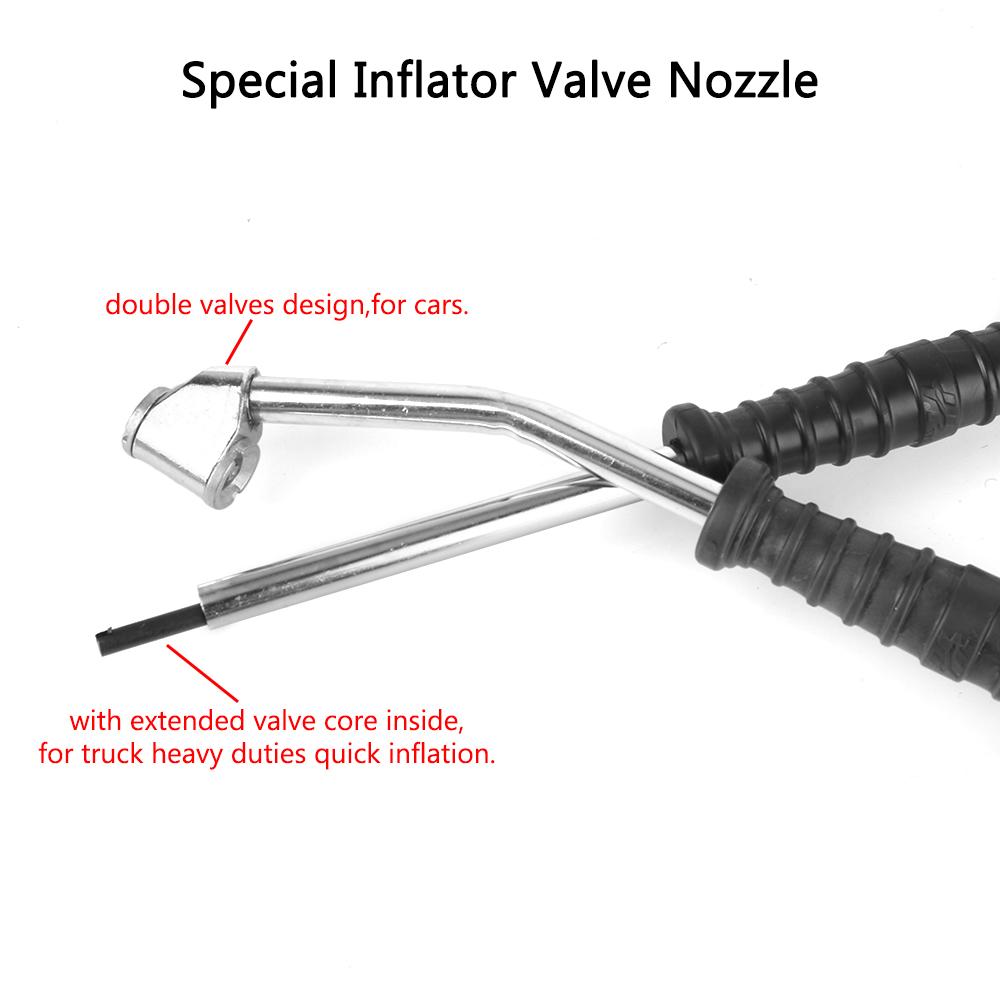 Universal 0-15Bar/220Psi Tire Inflator Rod With Tire Pressure Gauge Car Tire Manometro For Car Truck Vehicles Tire Repair Tools