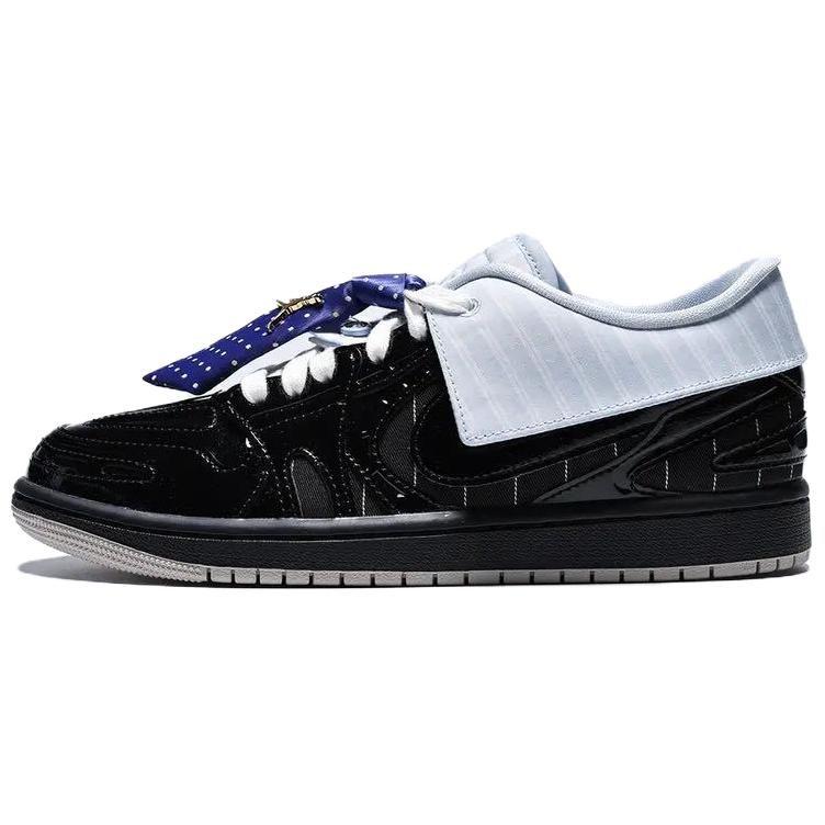 Jordan Air Jordan 1 Амортизация Отскок Низкие Винтажные Баскетбольные Кроссовки Женские Черные IR7554-001