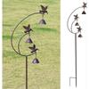 Gardens Metal Hummingbirds with Bells for Outside Garden Art,Decorative Garden Stakes
