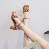5270-1 New Summer Women's Shoes Fairy Style Women's Summer Shoes Thick Heel with Sandals Women's High Heels