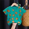 Summer Kids Cute Printing T Shirts Short Sleeve Tops Korean Style O-neck Loose T Shirts for Children Girls and Boys