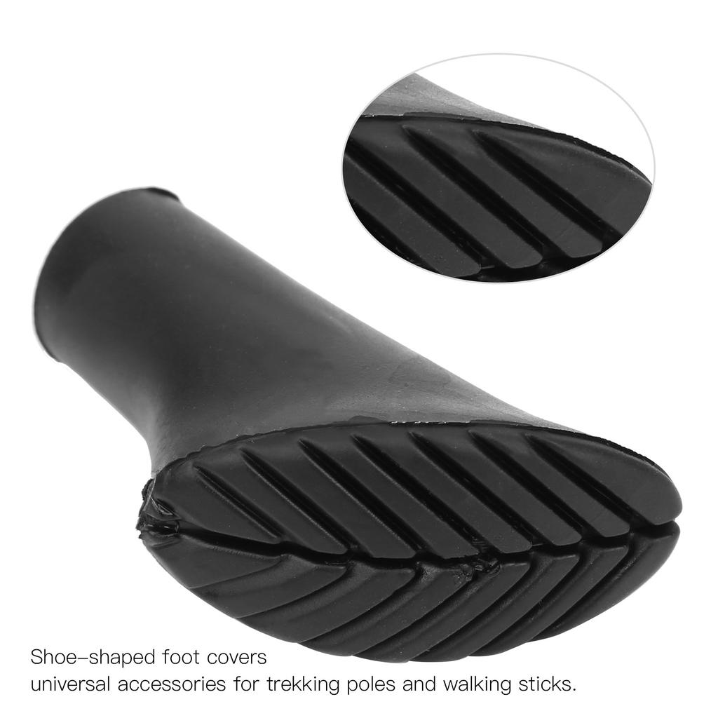 Universal 15Pcs Trekking Pole Tip Protectors Walking Stick Feet Cover NonSlip Pad Alpenstocks Accessory