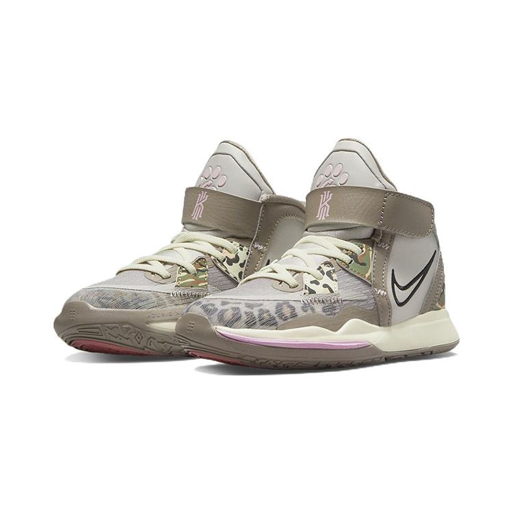 Nike Детские кроссовки Kyrie Infinity PS Leopard Camo Tan Light-Iron-Ore Moon-Fossil DD0332-006