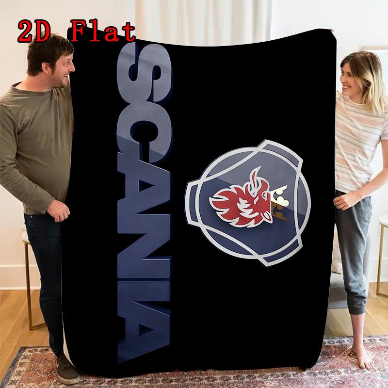 Scania 2D Flat Pattern Flannel Blanket High quality All Seasons Warmth and Comfort Perfect for Christmas Gifts.DMT0925458