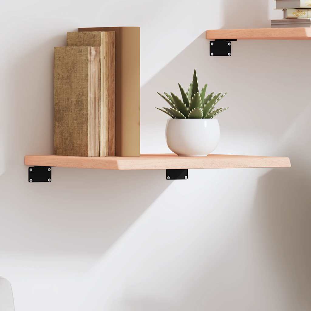 Wall Shelf 40x40x2 cm Solid Oak Wood Untreated